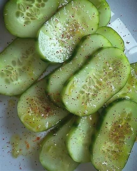 Kardea Brown Recipes Good 🥞🍟🍰 | Cucumbers With A Bang | Facebook Cucumbers With A Bang Recipe, Kardea Brown Recipes, Kardea Brown, Brown Recipe, Afternoon Snack, Afternoon Snacks, Delicious Recipes, Cucumber, Bangs