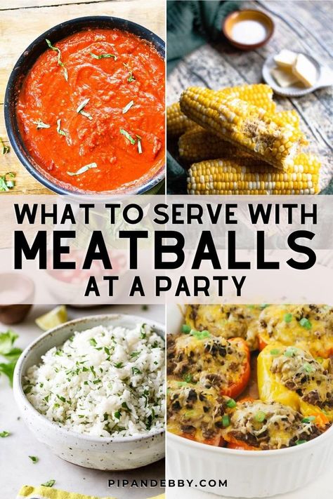 Meatballs are super easy to make and they have a huge return on flavor, making them the perfect party food. If you are looking for ideas about what to serve with meatballs at a party, read on! Ideas For Meatballs, What To Serve With Meatballs, Beef Mac And Cheese, Party Meatballs, Slow Cooker Appetizers, Pairing Ideas, Best Beef Recipes, Delicious Appetizers, Appetizer Meatballs