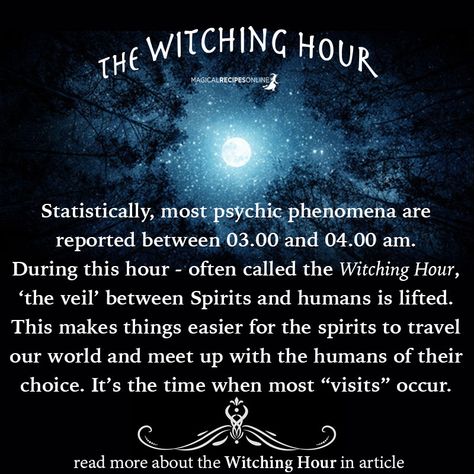 Times Of The Day, The Witching Hour, Spells For Beginners, Witch Quotes, Witch Spirituality, Magic Spell Book, Wiccan Witch, Eclectic Witch, Magick Spells