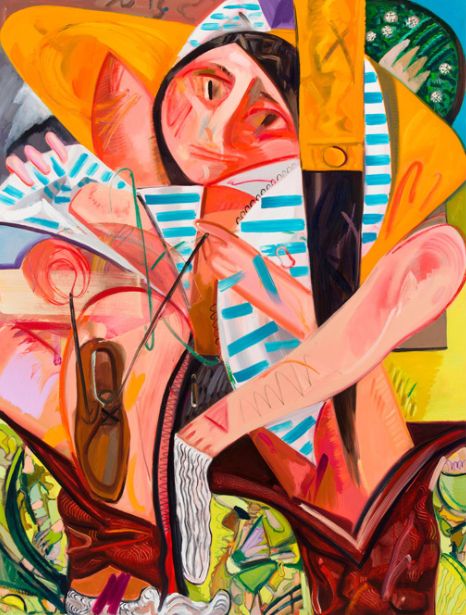 Dana Schutz- Getting Dressed All at Once Dana Schutz, Picasso Paintings, Painting People, Getting Dressed, Contemporary Art Gallery, Art Abstrait, Figure Painting, Contemporary Paintings, Portrait Art