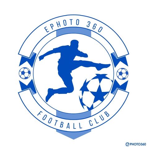 Create Circle Football Logo Online Football Logo Design Soccer Sports, Round Logo Design, Football Logo Design, Logo Club, Logo Online Shop, Football Background, Logo Football, Football Logos, Premier League Teams