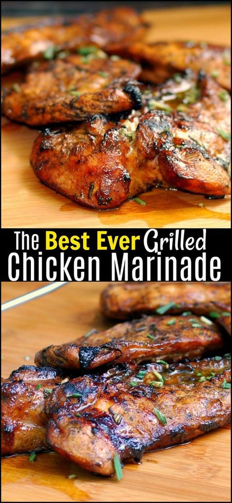 Grilled Chicken Marinade, Chicken Marinade Recipes, Chicken Marinade, Summer Meal, Marinade Recipes, Grilled Chicken Recipes, God Mat, Chicken Marinades, Think Food