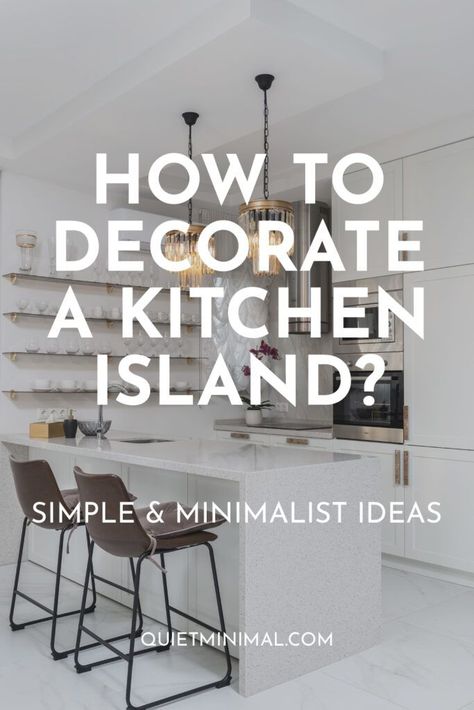 how to decorate a kitchen island How To Decorate An Island In Kitchen, How To Decorate Your Island, Kitchen Tray Decor Countertops Islands, How To Decorate A Long Kitchen Counter, Small Island Centerpiece Ideas, Minimal Kitchen Island Decor, How To Decorate Island Countertop, Kitchen Counter Centerpiece Ideas, Long Kitchen Island Decor