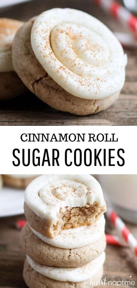 Cinnamon Roll Sugar Cookies, Pastry Rolls, Cinnamon Sugar Cookies, Cinnamon Roll Cookies, Marshmallow Cookies, Toffee Cookies, I Heart Naptime, Rolled Sugar Cookies, Chewy Sugar Cookies