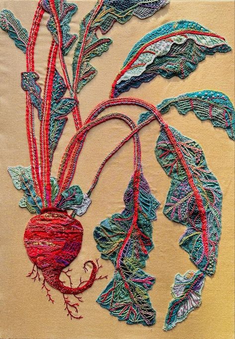 Textile Art Embroidery, Hand Embroidery Projects, Textile Fiber Art, Textile Crafts, Vintage Sari, Creative Embroidery, Art Embroidery, Slow Stitching, Sewing Art