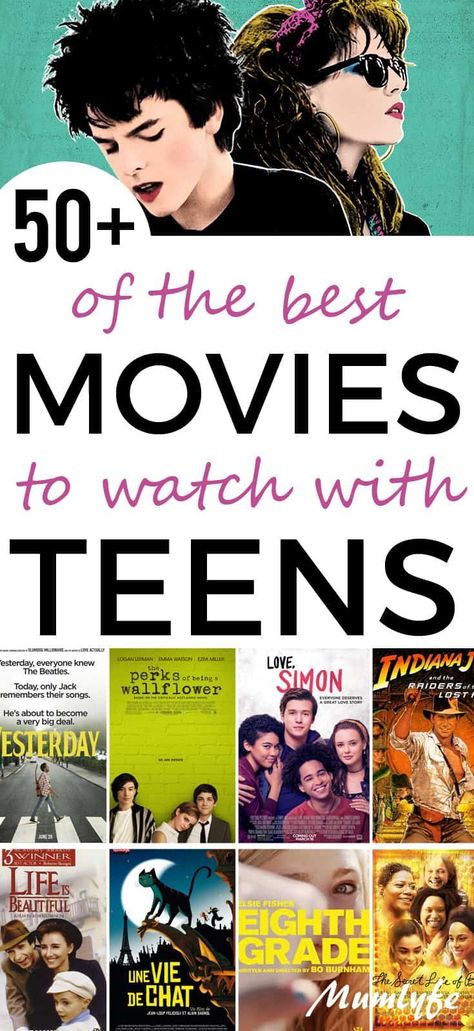 50+of the best movies to watch with your teens - Mumlyfe #netflix #action #movie #movies #hulu #towatch #moviestowatch #lifewithliana #withliana #blog #movies #classicmovies #moviestemplate #movies #watchlist #watch #list #teen #love #drama. Find out more here 👉 https://www.theworldaccordingtome.org/1852724_top-must-see-movies-of-2024-your-ultimate-watchlist-kids-adults/?381 List Of Movies To Watch, Teen Romance Movies, Teenage Movie, Best Movies To Watch, Best Teen Movies, Top Movies To Watch, Movie Lists, Movies For Free, Netflix Movies To Watch