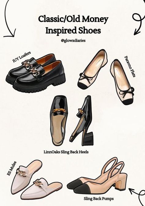 Old Money Shoes For Women (Inspired Shoes) Old Money Shoes, Bob Bangs, Hairstyles Bob, Fashion Capsule Wardrobe, Classic Style Outfits, Shoes Outfit Fashion, Hairstyles Women, Hairstyles Updo, Fashion Vocabulary