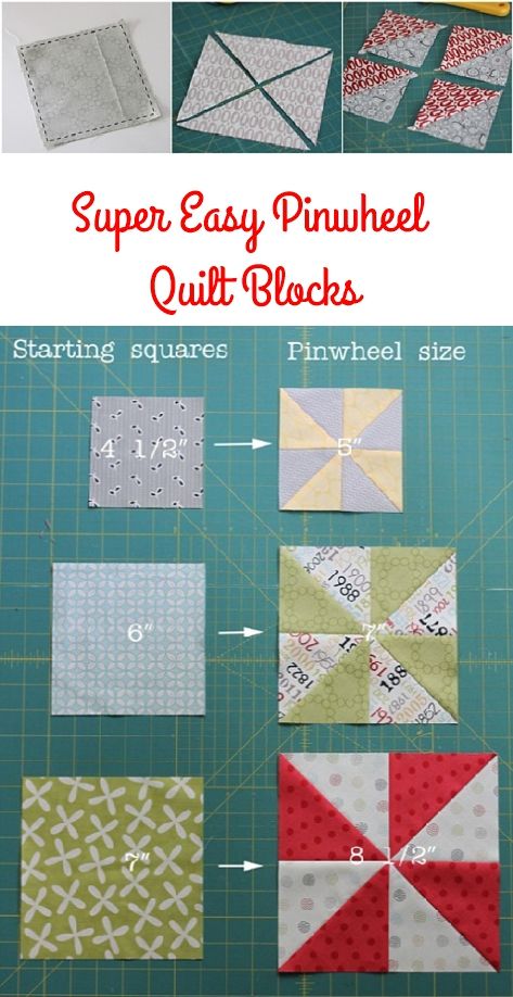 Quilt Pinwheels Tutorial, Quilts From Mens Shirts Free Pattern, Modern Quilt Blocks Fabric, How To Sew A Pinwheel Block, Quilting Pinwheel Blocks, Pin Wheel Quilt Patterns Free, Quilting Squares Patterns, 5 Inch Square Quilt Patterns, Quilt Pinwheel