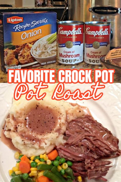 Favorite Pot Roast Made in the Crock Pot Roast Crockpot, Crockpot Pot Roast, Pot Roast Crock Pot Recipes, Pot Roast Recipe, Crock Pots, Diy Easy Recipes, Crockpot Roast, Recipes Beef, Crockpot Recipes Beef