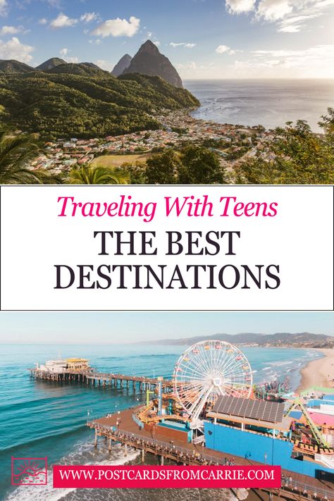 Unlock the secrets to stress-free family travel with these invaluable tips for exploring the best vacation destinations with teens! 🌍✨ From thrilling adventures to relaxing getaways, discover the perfect destinations that cater to the unique interests of your teenagers. 🏖️🏔️ Transform your family vacations into unforgettable experiences with this essential guide. 🚗✈️ Make memories with your teens, one trip at a time! #FamilyTravel #Teenagers #VacationTips #TravelInspiration #Destinations Teen Vacation Ideas, Affordable Family Vacation Destinations, Best Family Vacations With Teens, Senior Trip Ideas High School, Family Trip Ideas, Teen Vacation, Family Vacations Usa, Affordable Family Vacations, Best Family Vacation Destinations