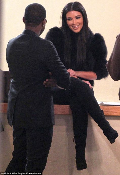 Kim Kardashian and Kanye West's romance in pictures Kanye West And Kim, Ex Bf, Kim Kardashian Kanye West, Kim And Kanye, Kim Kardashian And Kanye, Kardashian Family, Kim Kardashian Style, Black Angels, Tie The Knot