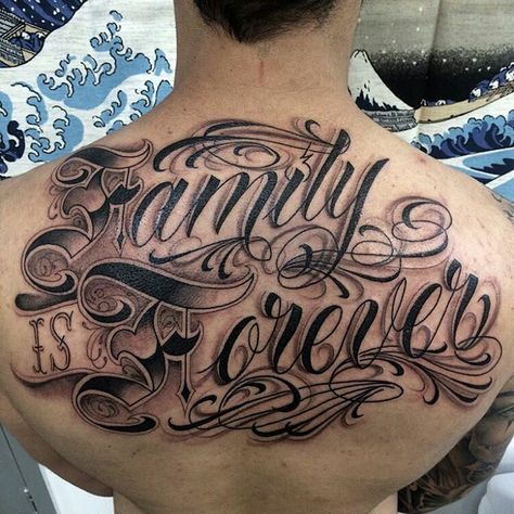 Family is Forever Tattoo Family Forever Tattoo, Tattoo Cursive, Tattoo Word Fonts, Family First Tattoo, My Life My Way, Chicanas Tattoo, Family Is Forever, Forever Tattoo, Rose Drawing Tattoo