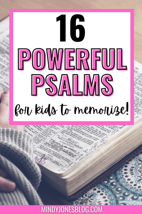 Scriptures For Kids To Memorize, Powerful Psalms, Bible Plans, Homeschool Bible Curriculum, Bible Memorization, Psalms Verses, Scriptures For Kids, Verses For Kids, Toddler Routine