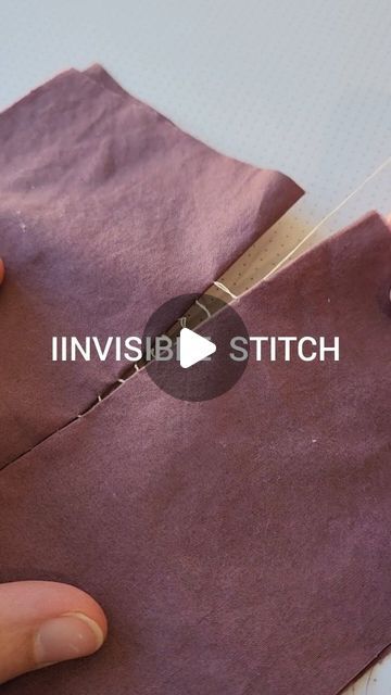 Miriam | Beginner Sewing Tips on Instagram: "You won't regret learning invisible stitch 🪡✨️ (so SAVE this reel for later!)  It's a perfect option for finishing off or mending the outside of a garment where you don't want to be seeing stitches- or when you can't get to the inside of a garment, stuffed toy or anything else 🙌   #invisiblemending #invisiblestitch #handsewing #needleandthread #howtohandsew #learntosew #ladderstitch" Mattress Stitch Sewing, Sewing Invisible Stitch, No Show Sewing Stitch, Invisible Ladder Stitch Video, How To Sew Up A Hole In A Stuffed Animal, How To Invisible Stitch, Invisible Mending Stitch, Invisible Sewing Stitch, Hidden Stitch Hand Sewing