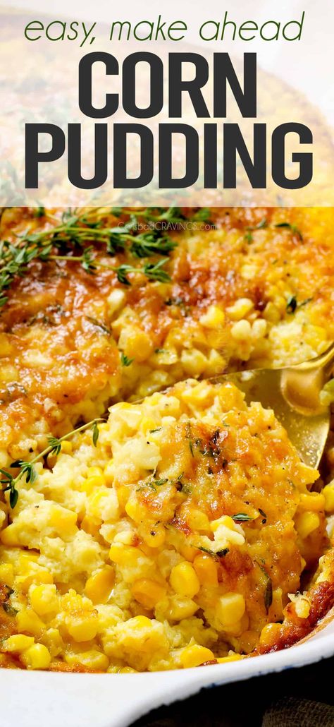 Easter Corn Recipes, Make Ahead Corn Casserole, Corn Beef Sides Dishes, Thanksgiving Side Dishes Corn Casserole, Corn Stuffing Casserole, Cornbread Pudding Casserole, Corn Leftover Recipes, Corn Thanksgiving Recipes, Delicious Thanksgiving Recipes