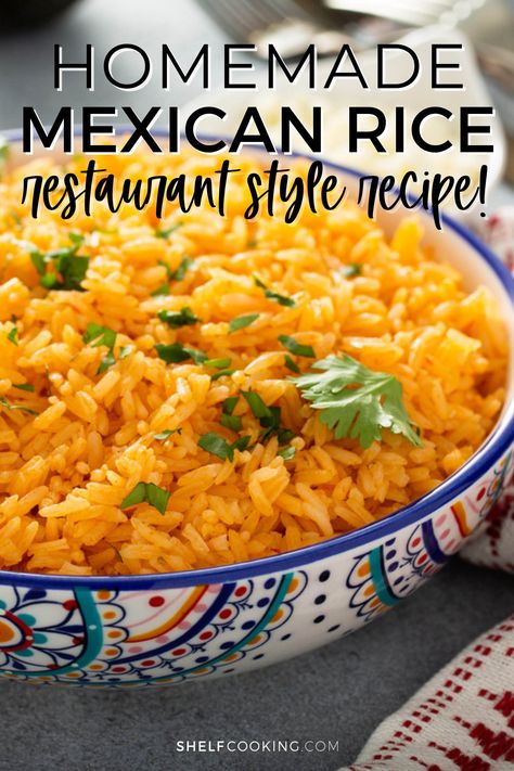 Side Dish For Enchiladas, Homemade Mexican Rice, Mexican Rice Recipe, Taco Side Dishes, Mexican Rice Easy, Mexican Rice Recipes, Mexican Side Dishes, Homemade Mexican, Rice Side Dishes