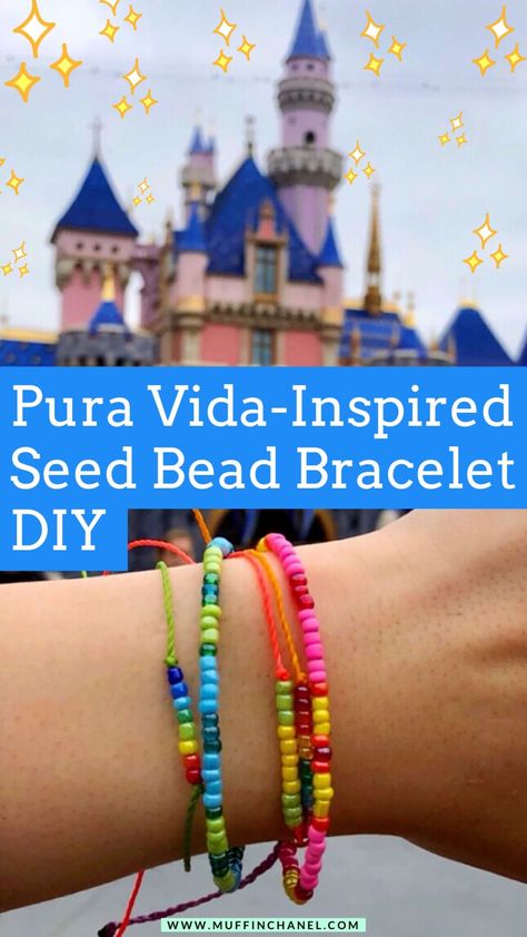 Seed Bead Bracelets Diy Tutorials, Braided Pura Vida Bracelets Diy, Pura Vida Style Bracelets Diy, How To Make Pura Vida Bracelets, Diy Pura Vida Bracelets, How To Make Seed Bead Bracelets, Seed Bead Necklace Pura Vida, Easy Seed Bead Bracelet, Pura Vida Bracelets Diy