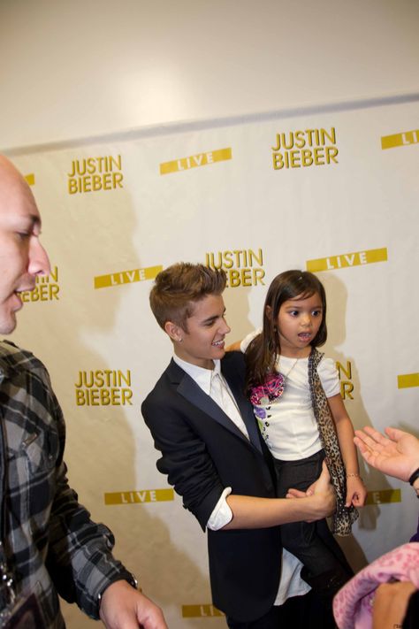 With a fan at the ”Believe Tour” Meet & Greet before the concert at the Allstate Arena in Rosemont, Illinois - USA Justin Bieber Meet And Greet, Rosemont Illinois, Believe Tour, Meet And Greet, The Concert, October 23, King Of Pops, My World, Studio Album