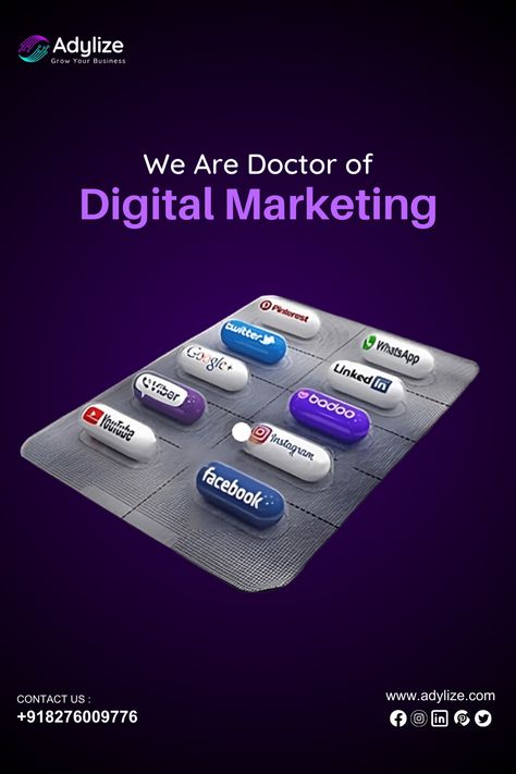 Are you a doctor looking to expand your reach and attract more patients? Look no further! 🌐 Adylize India's Best Digital Marketing Agency is here to revolutionize your online presence and help you thrive in the digital world. 🚀💡 Digital Marketing Creative Ads Post, Digital Marketing Landing Page Design, Digital Marketing Agency Post Ideas, Digital Marketing Content Ideas, Creative Advertising Design Social Media, Marketing Agency Creative Ads, Creative Digital Marketing Posts, Creative Digital Marketing Ads, Digital Marketing Post Ideas