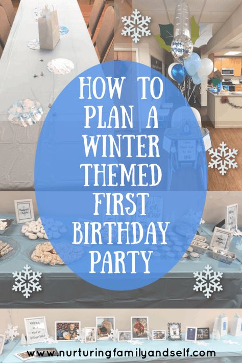 Winter First Birthday Activities, Winter Wonderland Birthday Activities, 1st Birthday Games Party Activities Winter, Winter Onederland Games First Birthdays, Winter Onederland Diy Decorations, Winter Onederland Ideas, Its A Onederful Life Christmas Birthday, First Birthday Food Ideas Winter, 1 Year Winter Birthday Party