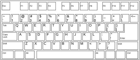 Some US keyboards – printable – Easy Printables Keyboard Printable, Labs Plan, Printable Sports, Kids Computer, Army Images, Computer Class, Keyboard Stickers, Money Saving Plan, Printable Pictures