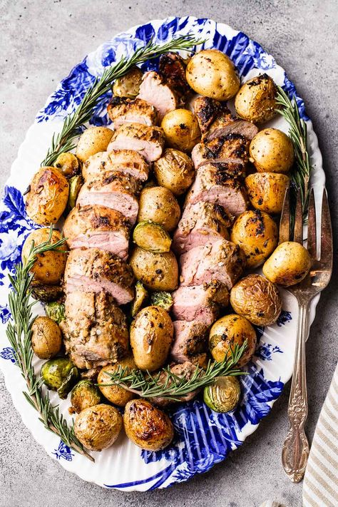 What To Serve With Pork Tenderloin, Pork Tenderloin And Potatoes, Apple Cider Braised Pork, Cider Braised Pork, Roast Pork Tenderloin, Best Bolognese Sauce, One Pan Recipe, Mustard Pork Tenderloin, Braised Pork Shoulder