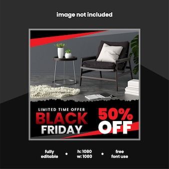 Flat design black friday instagram post ... | Premium Vector %23Freepik %23vector %23sale %23black-friday %23promotion %23discount Furniture Black Friday, Black Friday Furniture, Post Design, Eps Vector, Friday Sale, Massage Therapy, Flat Design, Vector Photo, Black Friday Sale