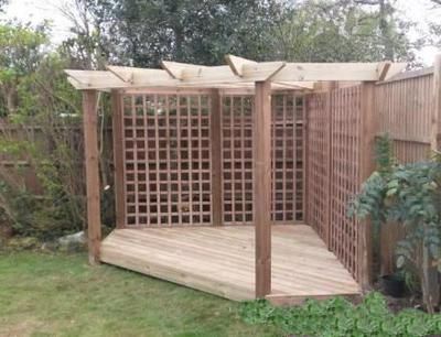 Building Corner, Corner Pergola, Garage Pergola, White Pergola, Small Pergola, Pergola Curtains, Pergola Swing, Backyard Pergola, Deck With Pergola