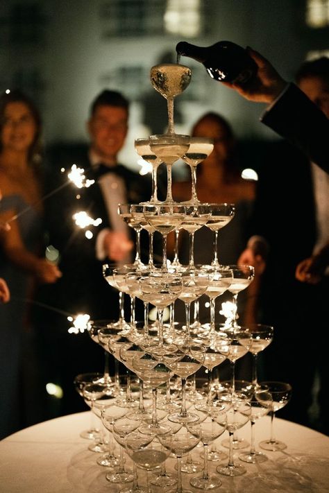 Unique Event Ideas, Paul Henry, Wedding Cocktail Bar, Champagne Towers, Champagne Birthday, Wild Wedding, Champagne Tower, Champagne Party, Ireland Wedding