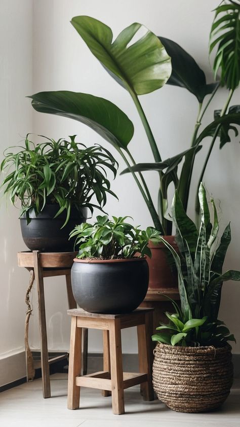 Transform your living spaces with beautiful indoor home plants Discover low-light options perfect for your living room decor Whether you're into hanging displays large houseplants or unique shelves there's a plant for every corner Enhance your home decor save money and bring nature indoors with these easy houseplants Explore the joy of growing and decorating your living room with lush greenery and stylish plant displays Plants In Home Decor Living Rooms, Indoor Plants Inspiration, Indoor Plant Floating Shelves, Green Corner Plants, Arranging Indoor Plants Living Rooms, House Plant Corner, Diy Planter Stand Indoor, How To Arrange Plants In Home, Indoor Plants Arrangements Ideas