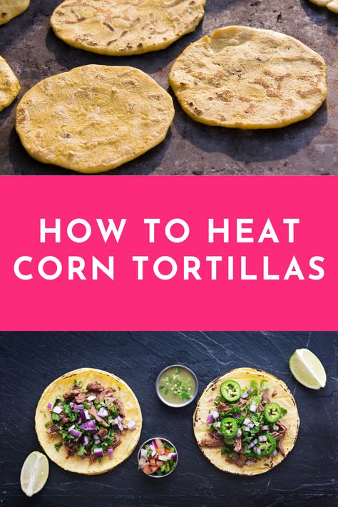 Making Corn Tortillas, Baked Corn Tortillas, Corn Tortillas Tacos, Corn Taco Shells, Corn Tortilla Recipes, Fried Corn Tortillas, Corn Taco, Main Dish Casseroles, How To Cook Corn