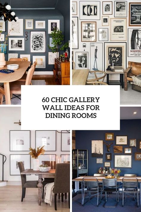 chic gallery wall ideas for dining rooms cover Boho Gallery Wall Dining Room, Dining Area Picture Wall, Picture Wall Behind Dining Table, Gallery Wall Over Buffet Table, Art Gallery Wall Dining Room, Corner Gallery Wall Dining Room, Gallery Wall Behind Dining Table, Photo Wall Collage Dining Room, Kitchen Wall Gallery Ideas