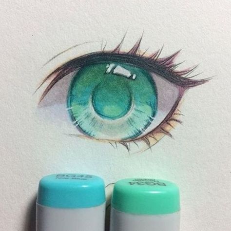 ; Mata Manga, Realistic Eye Drawing, Copic Marker Art, Copic Art, Drawing Tutorials, Anime Eyes, Marker Art, Eye Art, Eye Drawing