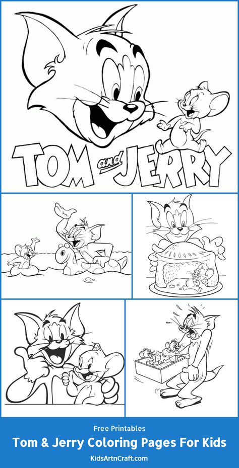 Tom and Jerry Coloring Pages For Kids – Free Printables Check more at https://www.kidsartncraft.com/tom-and-jerry-coloring-pages-for-kids/ Tom And Jerry Coloring Pages, Tom And Jerry Coloring, Tom A Jerry, Printables Free Kids, Page Ideas, Tom And Jerry, Printables Kids, Free Kids, Colouring Pages