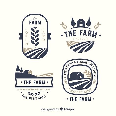 Farm Logo Inspiration, Smile Vector, Farm Logos, Gray Illustration, Farm Logo Design, Logo Generator, Inspiration Logo Design, Logo Mascot, Illustration Kids