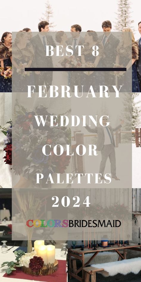 Champagne and White February Wedding Color Palettes 2024, Champagne Bridesmaid Dresses, White Bridal Gown - ColorsBridesmaid February Wedding Theme Ideas, Wedding Ideas For February, February Bridesmaid Dresses, Wedding Color Schemes February, Classic Wedding Color Palette, February Wedding Colors Colour Palettes, Grey Wedding Cakes, Wedding Colors February, White Table Centerpieces