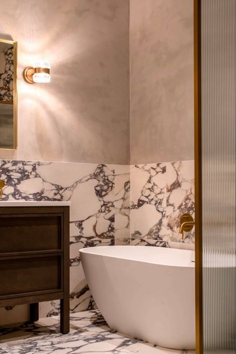 Marble Wetroom, Tiled Wet Room, Lusso Stone, Microcement Walls, Barn Bathroom, Luxury Bathroom Tiles, Marble Tile Bathroom, Stone Bathroom, Stone Bath