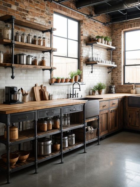 Industrial chic kitchen