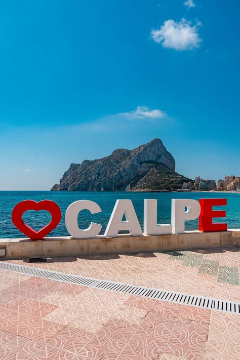 Calpe Spain, Rock Of Gibraltar, Dream Holidays, Spain Summer, Spain Aesthetic, Limestone Rock, Spain Culture, Spanish Towns, National Road