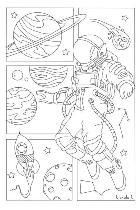 Space Coloring Sheet, Diy Coloring Books, Space Coloring Pages, Gardens Coloring Book, Doodle Books, Detailed Coloring Pages, Free Adult Coloring Pages, Colouring Printables, Graffiti Drawing