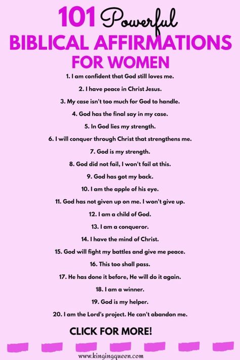 biblical affirmations for women Biblical Self Affirmations, God Affirmations Faith, Daily Affirmations For Wives, Biblical Words Of Affirmation For Women, Biblical Declarations For Women, Self Love Affirmation Quotes Powerful, Biblical Daily Affirmations, Scriptures For Women Uplifting, Self Affirmations For Christians