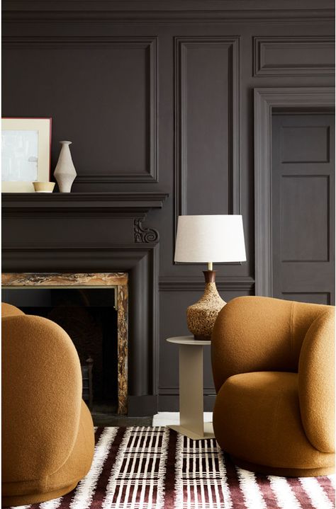 Chocolate Colour Living Space - Inspire Me Western Cottage, Heritage Paint, Brown Paint Colors, Brown Rooms, Red Ochre, Little Greene Paint, Brown Paint, Green Earth, Burnt Sienna