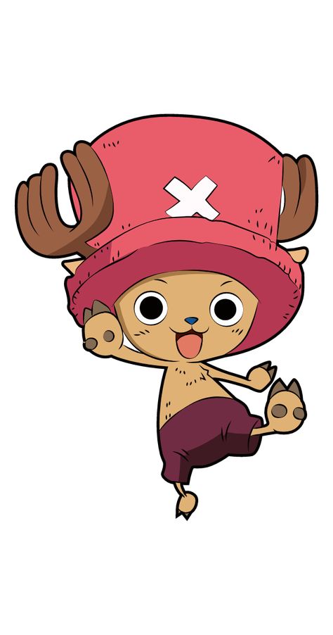 Anime One Piece Characters, One Piece Chopper Sticker, Chopper From One Piece, Chopper One Piece Painting, One Piece Anime Chopper, One Piece Cartoon Art, Tony Tony Chopper Pre Timeskip, Choppa One Piece, One Piece Characters Drawing