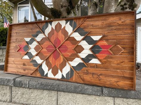 Reclaimed wood accent wall