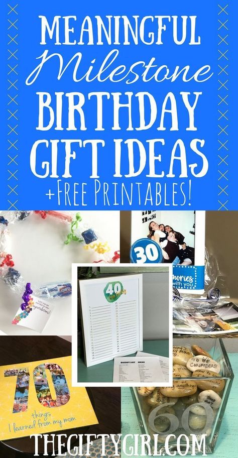 If you are trying to think of a gift for a big birthday milestone, here are some creative unique and meaningful milestone birthday gift ideas. #milestonebirthday #birthdaygiftideas #60thbirthday #40thbirthday #70thbirthday #giftideas #creativegiftideas #meaningfulgiftideas #sweet16 #18thbirthday #graduationgiftideas #graduation Ideas For Father's Day, Milestone Birthday Gifts, Diy Gifts For Mom, Birthday Milestone, 70th Birthday Gifts, Mom Diy, Mom Bloggers, Milestone Birthday, Presents For Mom