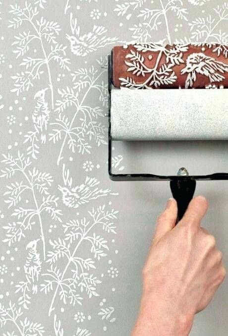 50 Wall Texture Ideas, Learn How To use Decorative Roller - Engineering Discoveries Patterned Paint Rollers, Decor Ikea, Paint Roller, Painting Wallpaper, Diy Home Decor Projects, Ideas Christmas, Wall Paint, Painting Patterns, Home Staging