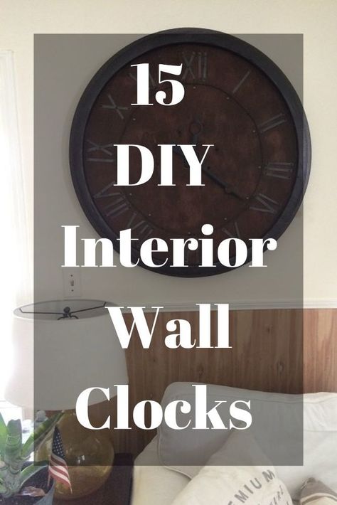 Big Wall Clock Decor Ideas, Wall Decor Bedroom Diy, Unique Wall Clock Design, Diy Wall Clocks, Clock Decor Living Room, Clocks Diy Crafts, Diy Wall Clock Ideas, Time Is Gold, Homemade Clocks