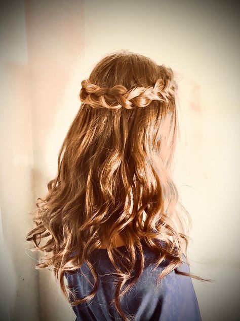 Crown Braid With Ribbon, Dutch Crown Braid, Paint Ideas 2023, Aesthetic Hair Color, Intricate Braided Updo, Crown Braid Wedding, Senior Recital, Braid Crown Tutorial, Nails Paint