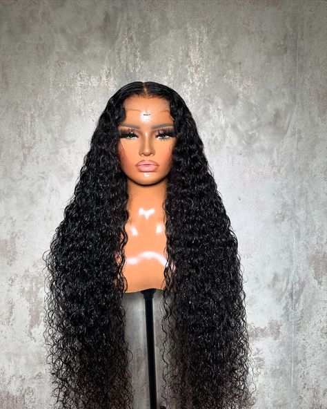 the curls are just beautiful, RAW hair is everything 😍 Wig details: Sofia 6x6 32” RAW deep wave @touchedbytana @touchedbytana Visit touchedbytana.com to shop 💻 Need some help? Send us a DM or email at info@touchedbytana.com and we will get back to you within 48 hours! #wigs #wigstyling #lacewigs #touchedbytana #glueslesswigs #londonhairstylis #rawhair #rawhairvendor #protectivestyles #laceclosurewigs . Wig Business, Deep Wave Wig, Frontal Wig Hairstyles, Wig Install, Hd Lace Frontal, Human Hair Color, Barbie Hair, Pretty Hair Color, Curly Lace Front Wigs