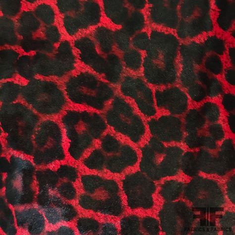 Leopard Print Hair-on Calf Skin - Red/Black ( Light weight) Content - Calf Skin Color - Red/Black Width - Approx 24" x 24" Red Cow Print, Punk Fabric, Red Cheetah Print, Red Prints, Red Animal Print, Animal Print Background, Red Leopard Print, Leopard Print Hair, Black Cheetah Print